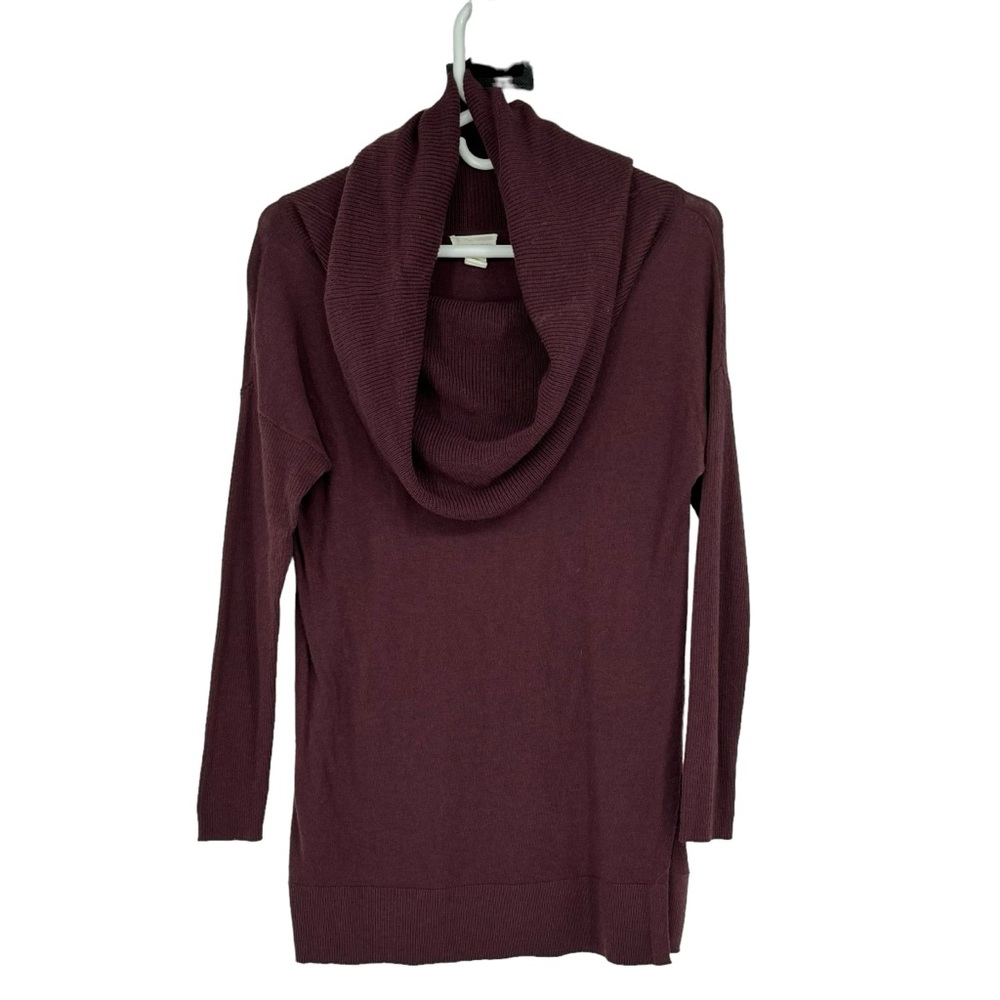 *Caslon XXS Pet Maroon/Burgundy Viscose/Nylon/Polyester/Wool Cowl Neck Sweater